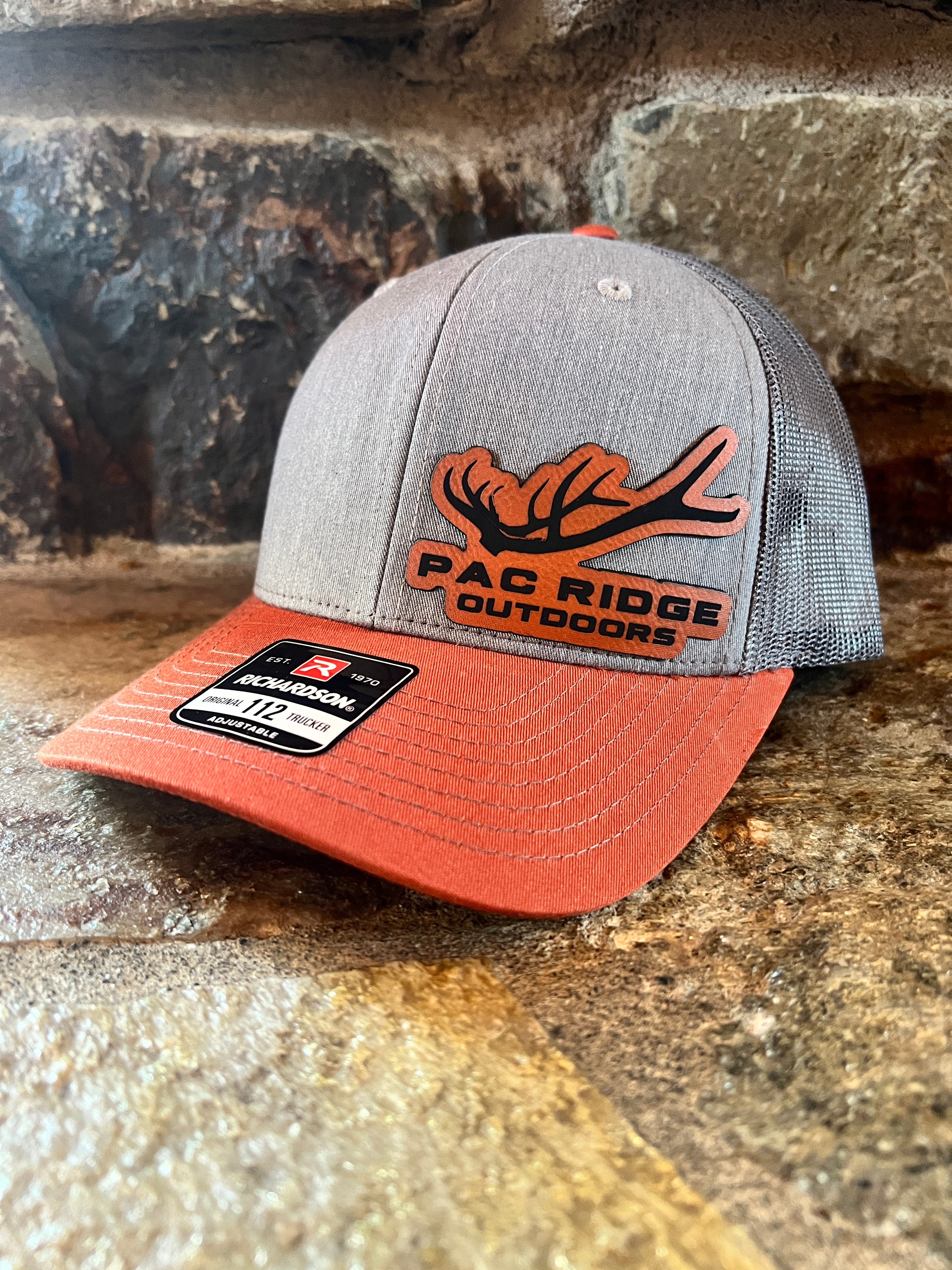 Richardson 112 Adjustable Orange/Grey