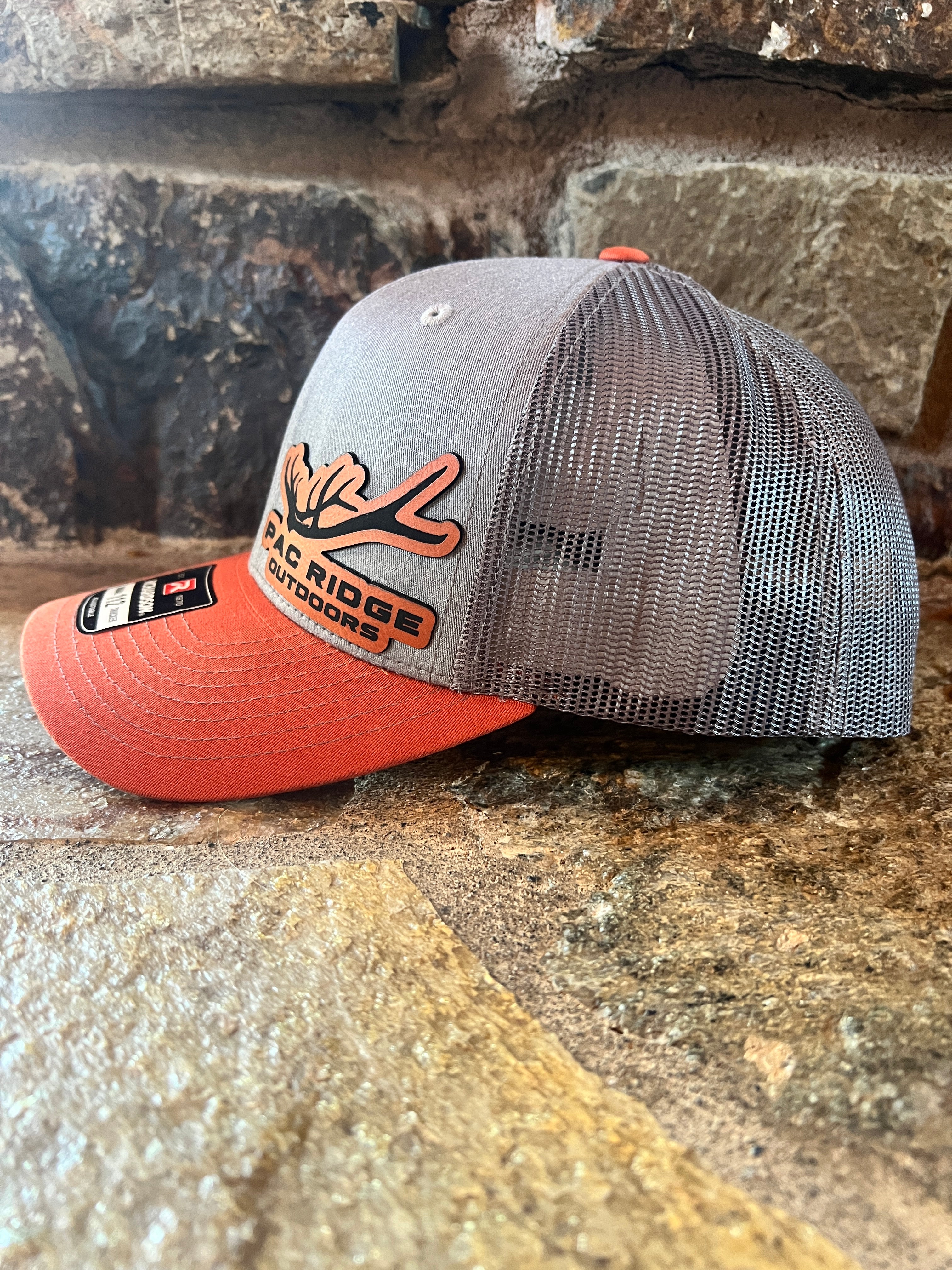 Richardson 112 Adjustable Orange/Grey