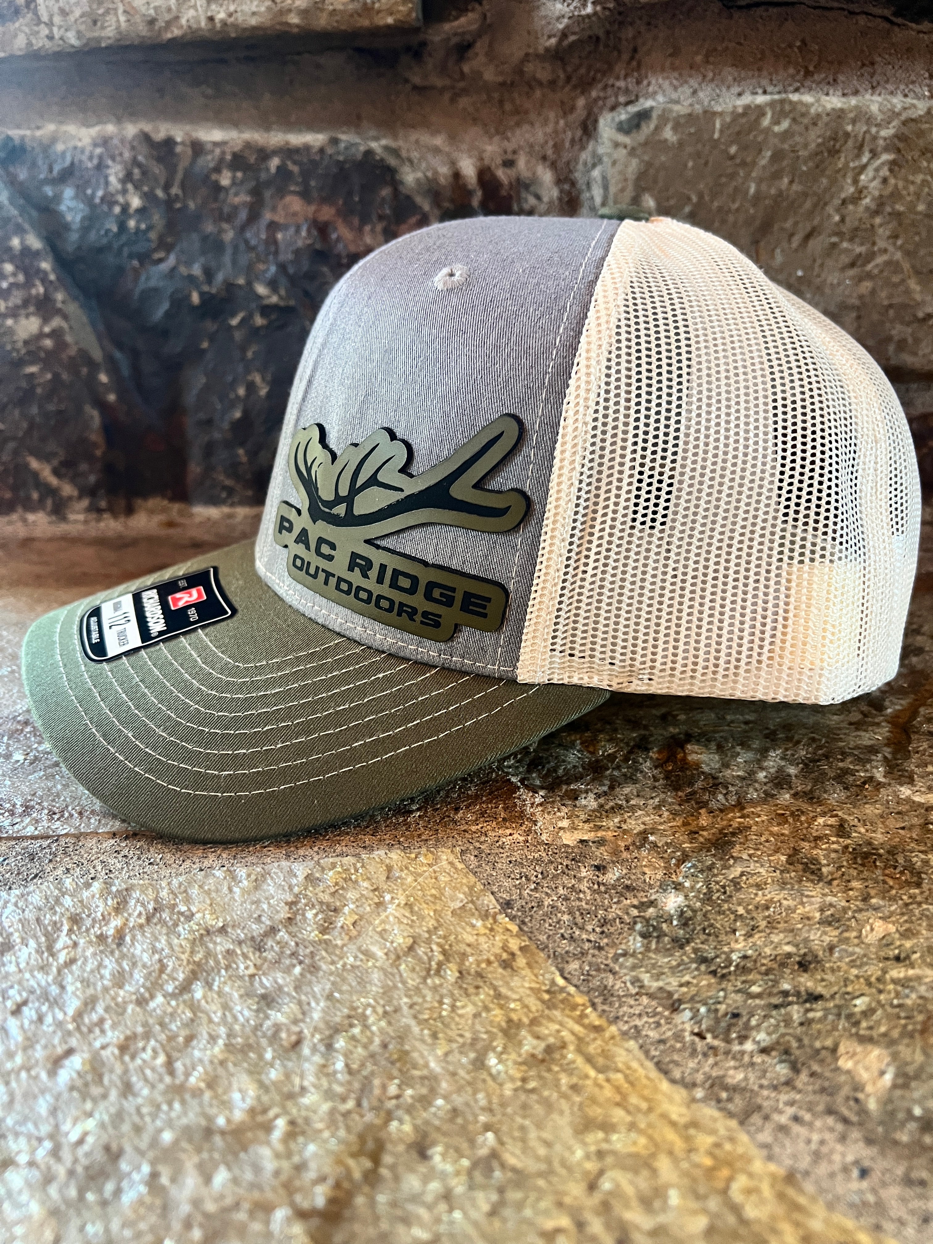 Richardson 112 Adjustable Green/Grey/Cream