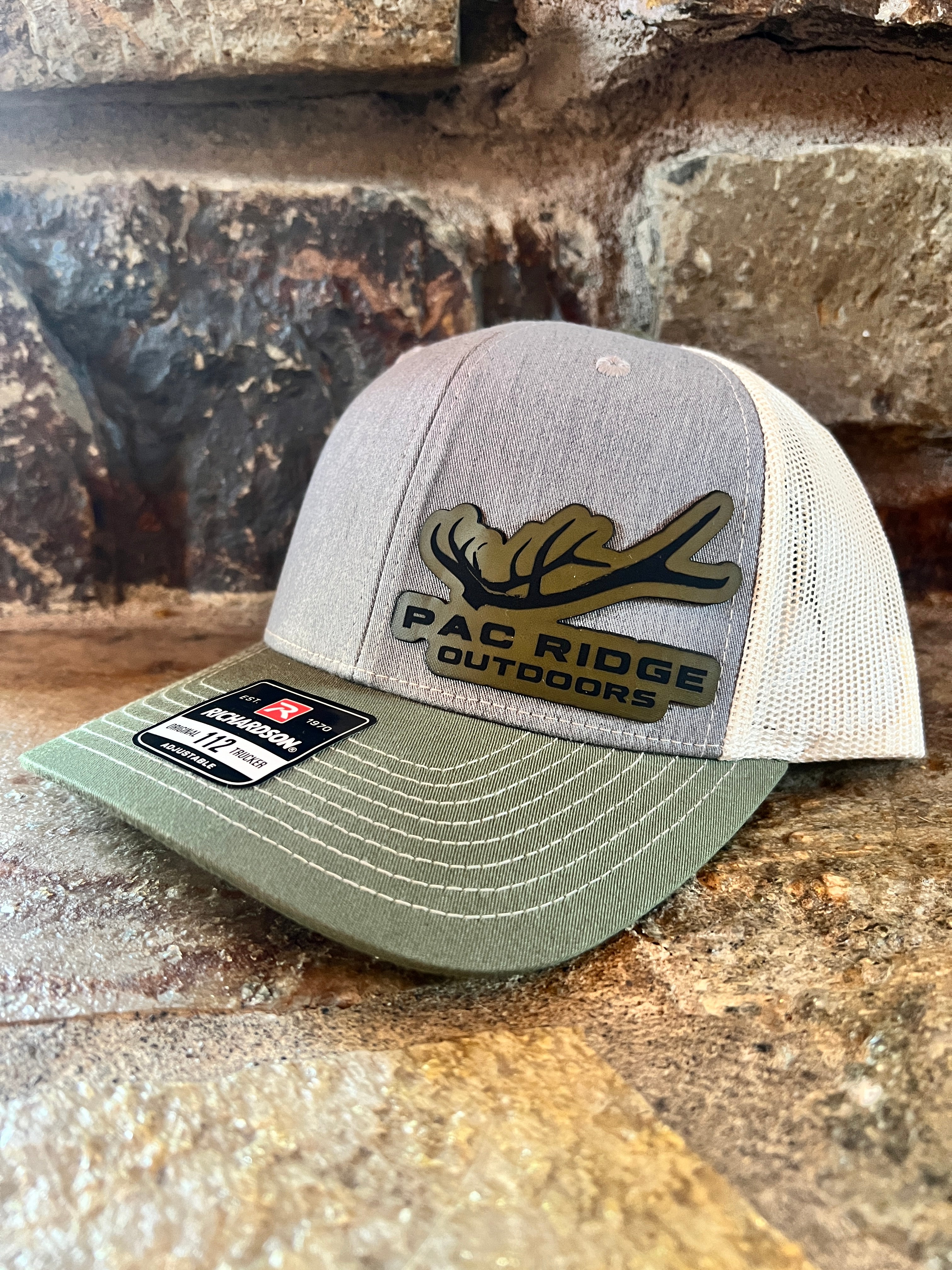 Richardson 112 Adjustable Green/Grey/Cream