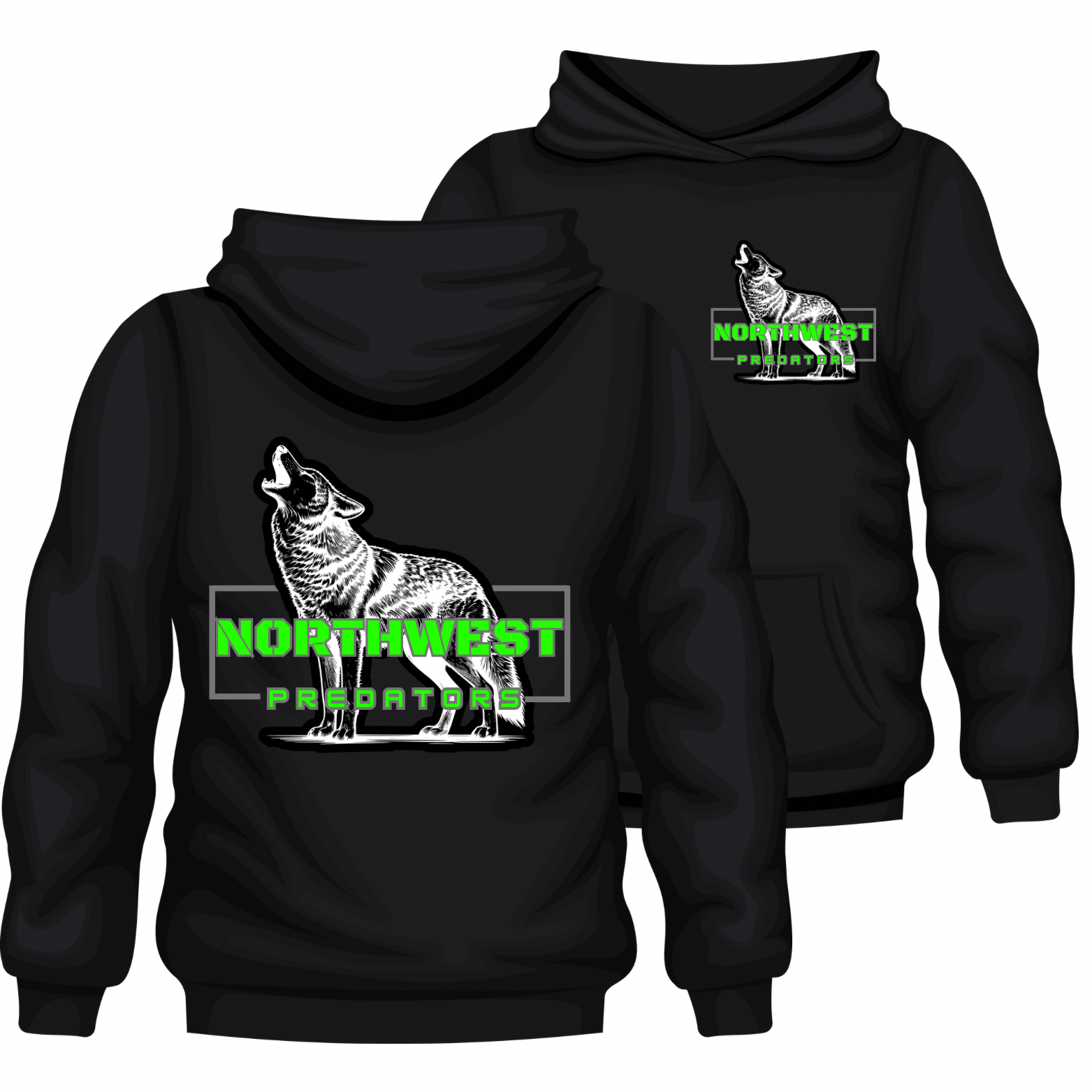 Northwest Predators Howling Coyote